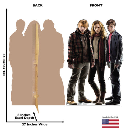 Life-size Harry Hermione and Ron Cardboard Cutout - All Cutouts