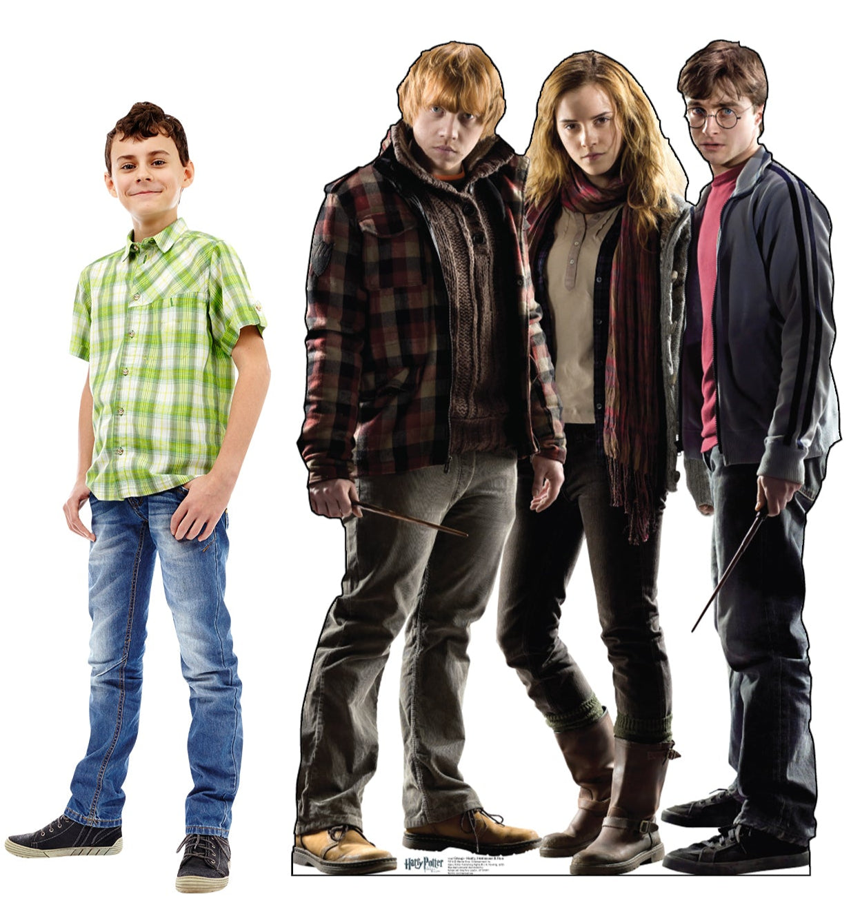 Life-size Harry Hermione and Ron Cardboard Cutout - All Cutouts