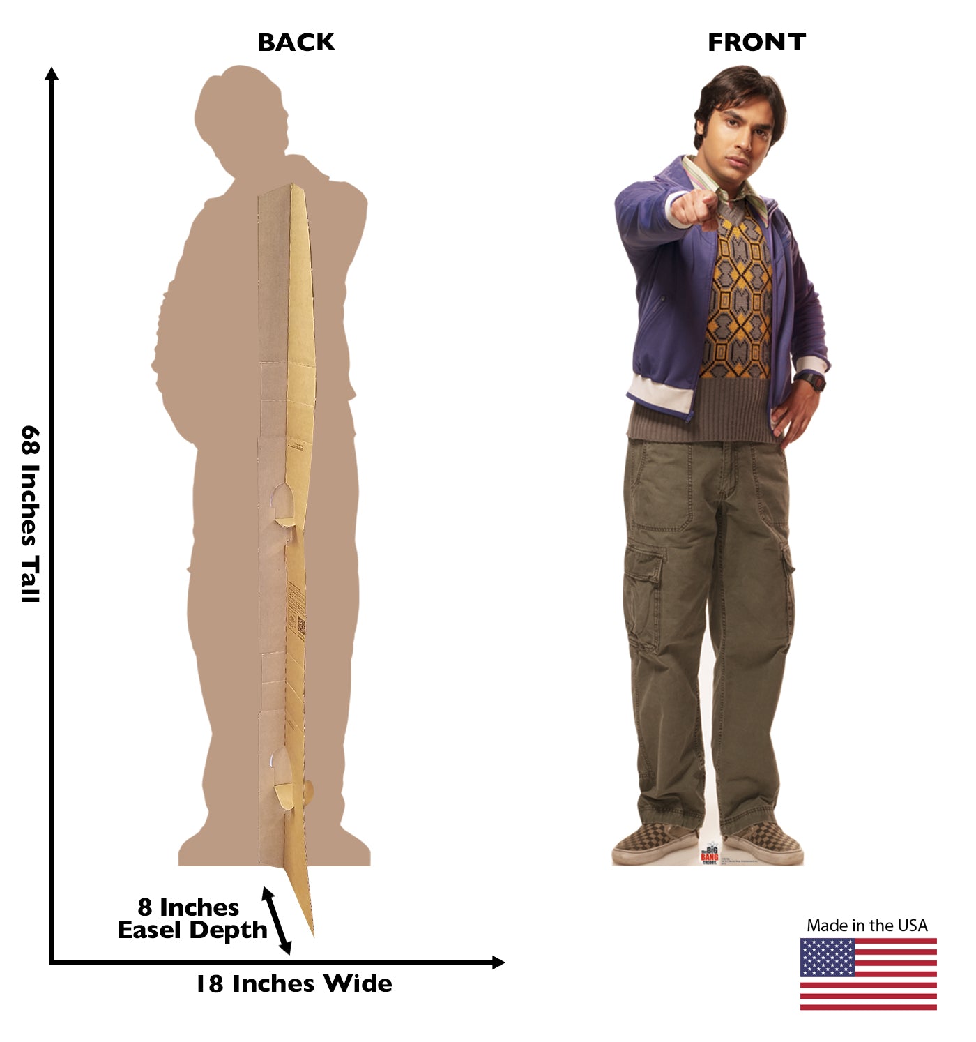 Life-size Raj Cardboard Standup | Cardboard  Cutout - All Cutouts