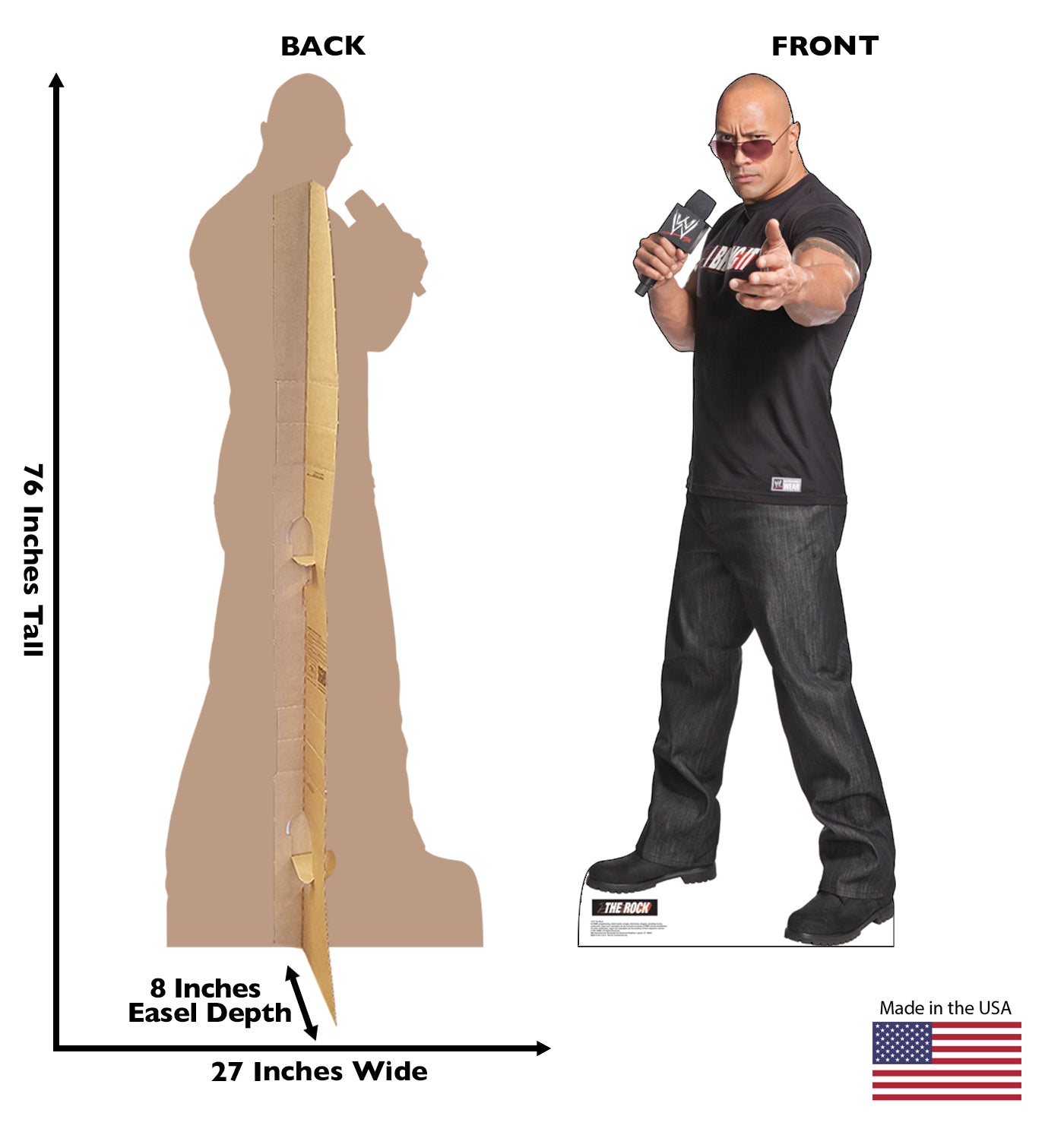 The Rock Life-Size Cardboard Cutout Standee - All Cutouts