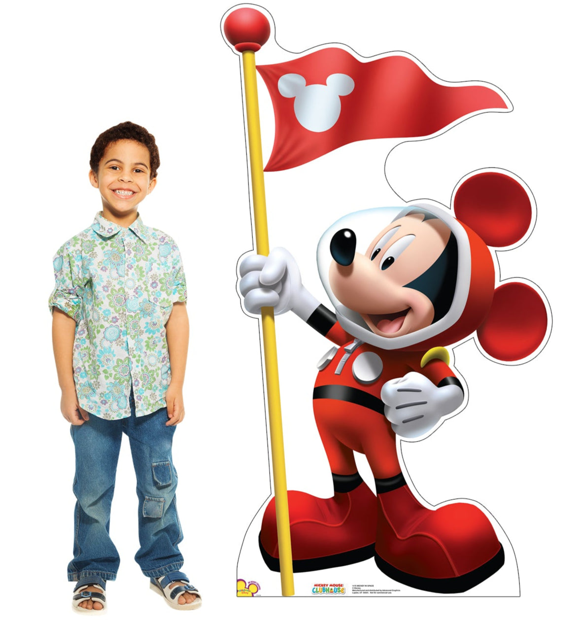 Life-size Mickey In Space Cardboard Cutout - All Cutouts
