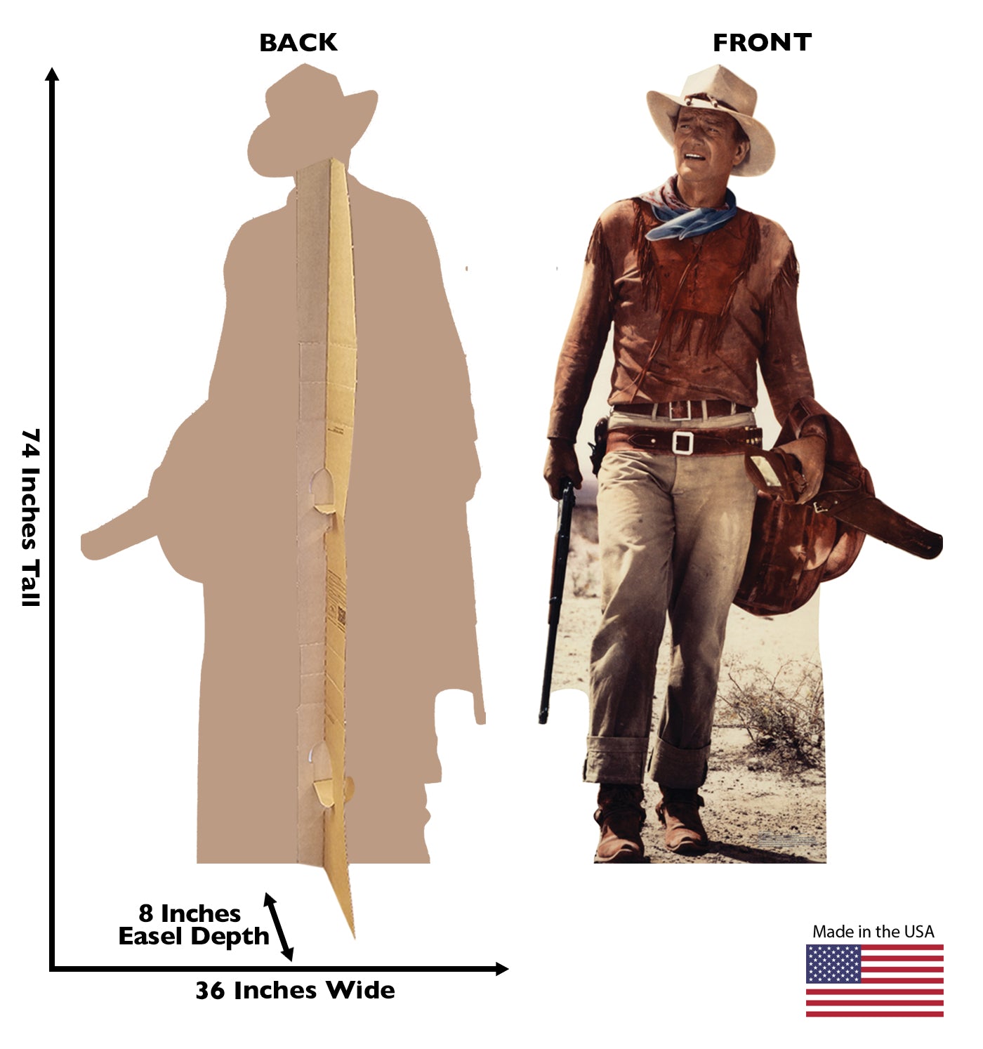 Life-size John Wayne Desert Cardboard Cutout - All Cutouts