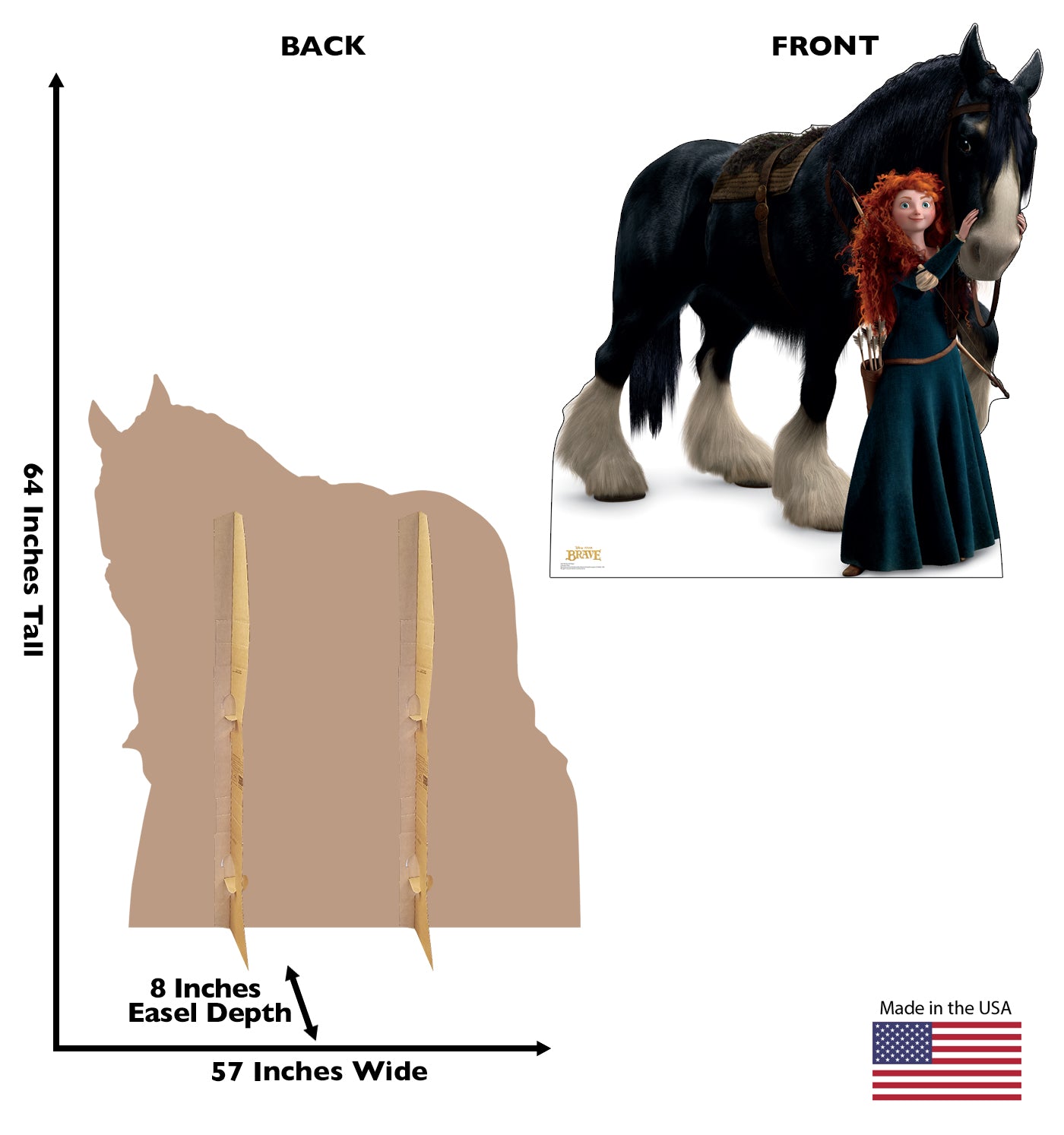 Life-size Merida and Angus Cardboard Standup | Cardboard Cutout - All Cutouts
