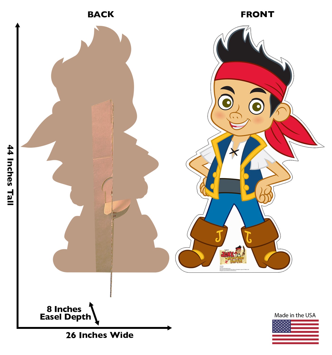 Life-size Jake - Jake and The Neverland Pirates Cardboard Standup | Cardboard Cutout - All Cutouts