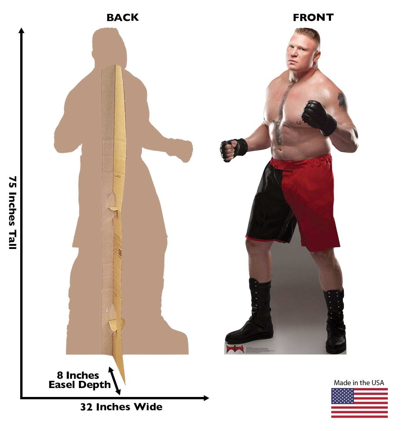 Life-size Brock Lesnar - WWE Cardboard Standup |Cardboard Cutout - All Cutouts