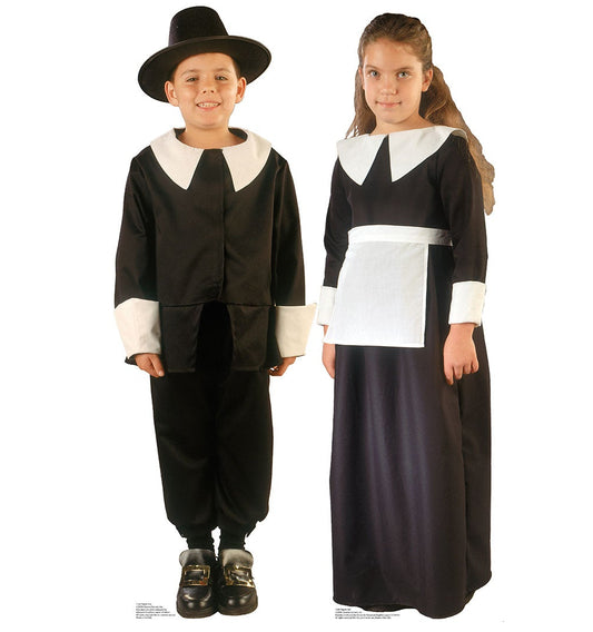 Life-size Pilgrim Boy and Girl Cardboard Cutout - All Cutouts