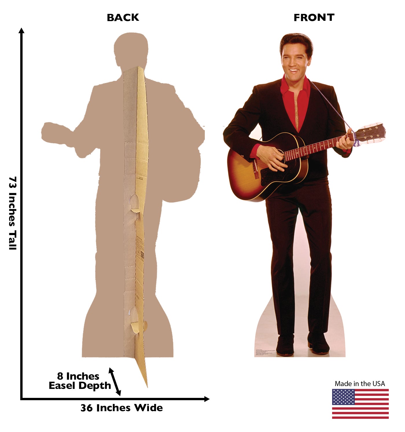 Life-size Elvis with Guitar Cardboard Cutout - All Cutouts