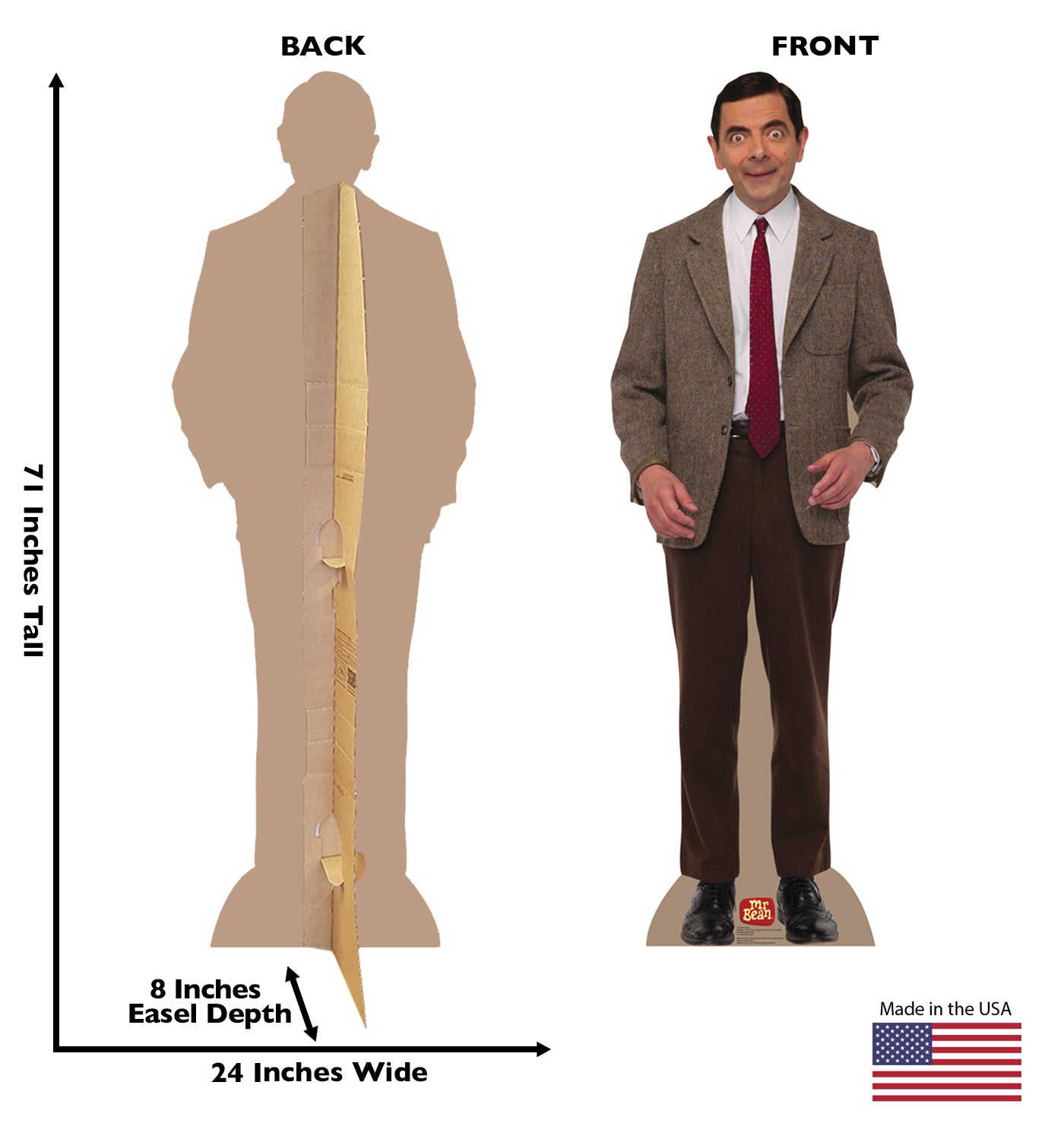 Life-size Mr. Bean Cardboard Standup | Cardboard Cutout - All Cutouts