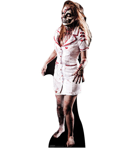 Life-size Zombie Nurse Cardboard Standup | Cardboard Cutout - All Cutouts