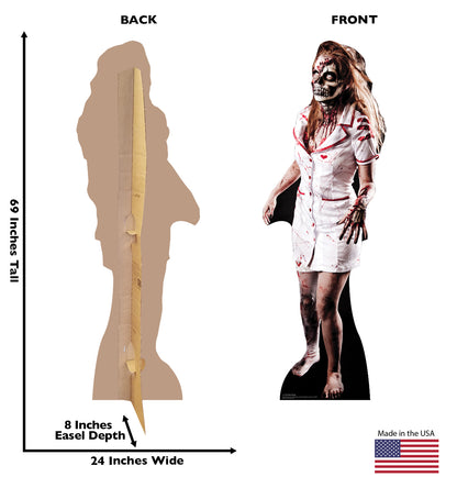Life-size Zombie Nurse Cardboard Standup | Cardboard Cutout - All Cutouts