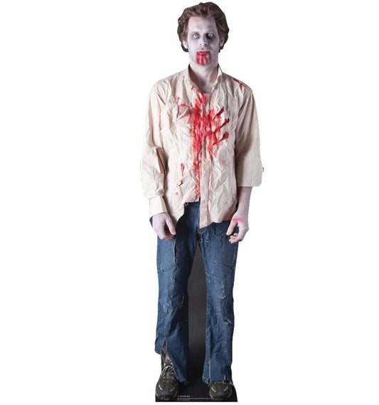 Life-size Zombie Guy Cardboard Standup Cutout - All Cutouts