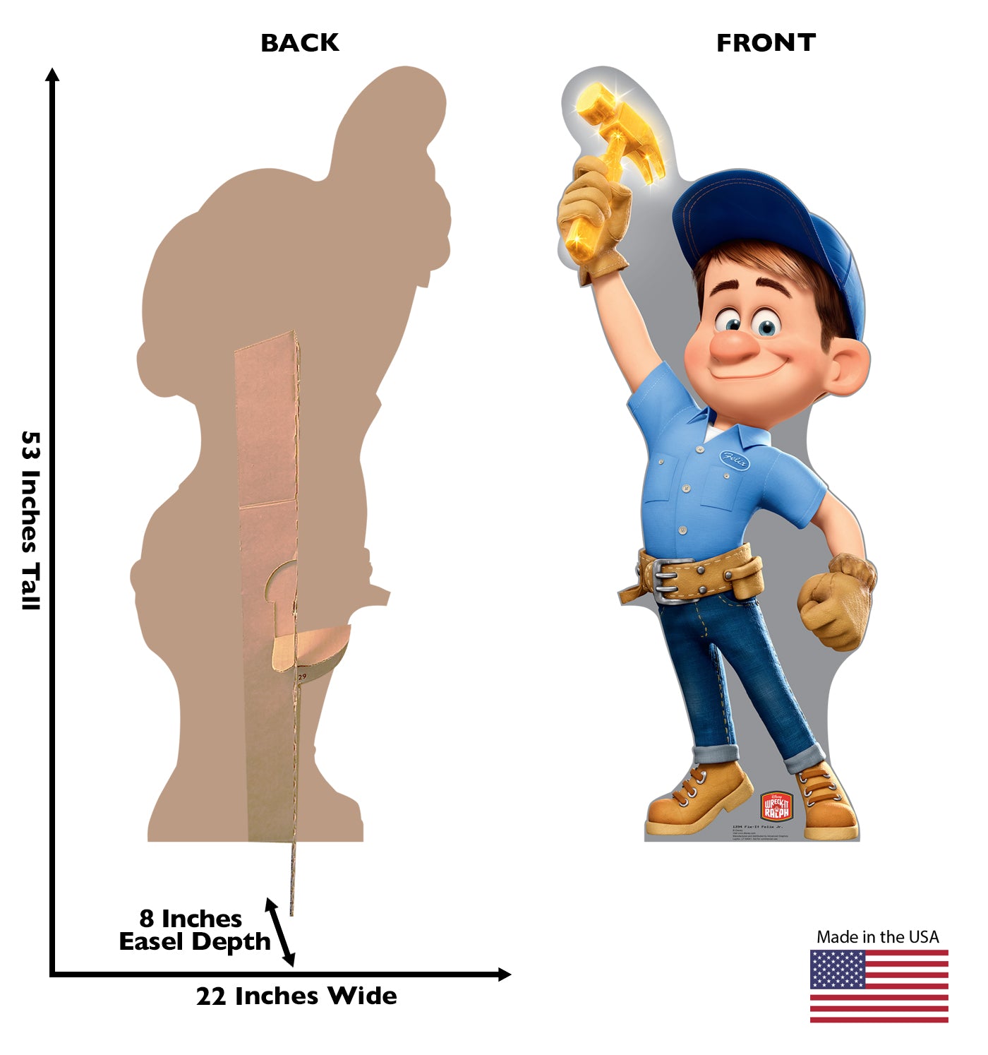 Life-size Wreck-It Ralph Fix-It Felix Jr  Cardboard Cutout - All Cutouts