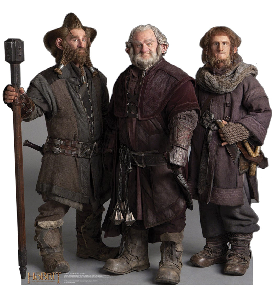 Life-Size Nori, Dori, Ori The Dwarfs Cardboard Cutout - All Cutouts