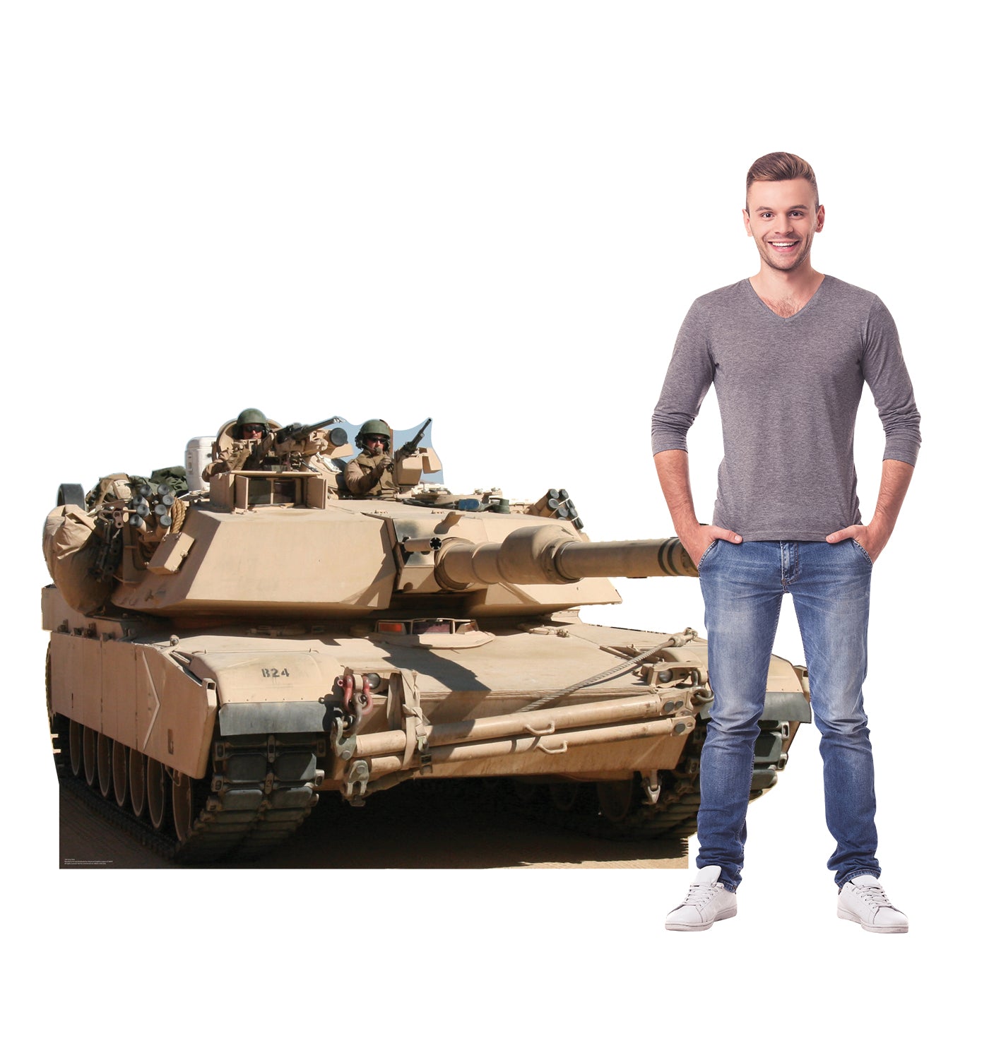 Life-size Army Tank Cardboard Standup | Cardboard Cutout - All Cutouts