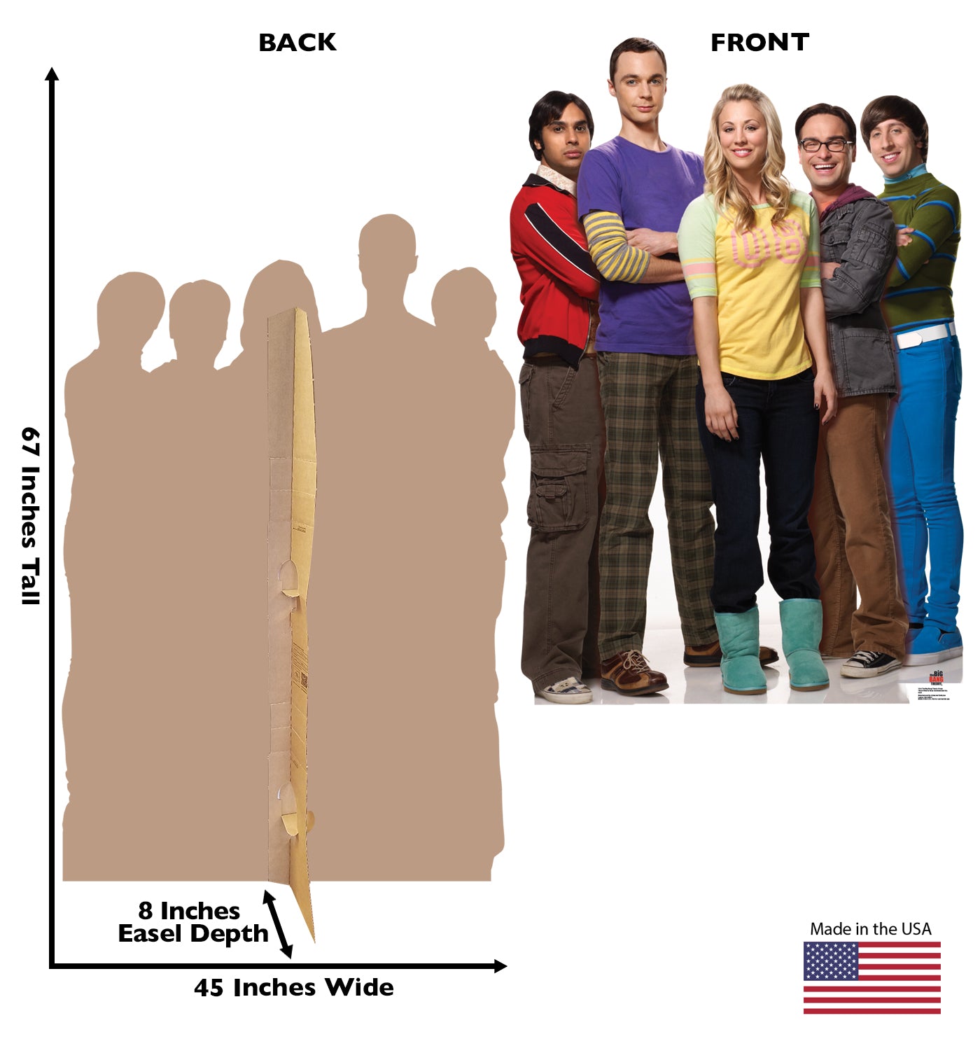 Life-size Big Bang Theory Group Cardboard Cutout - All Cutouts