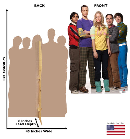 Life-size Big Bang Theory Group Cardboard Cutout - All Cutouts