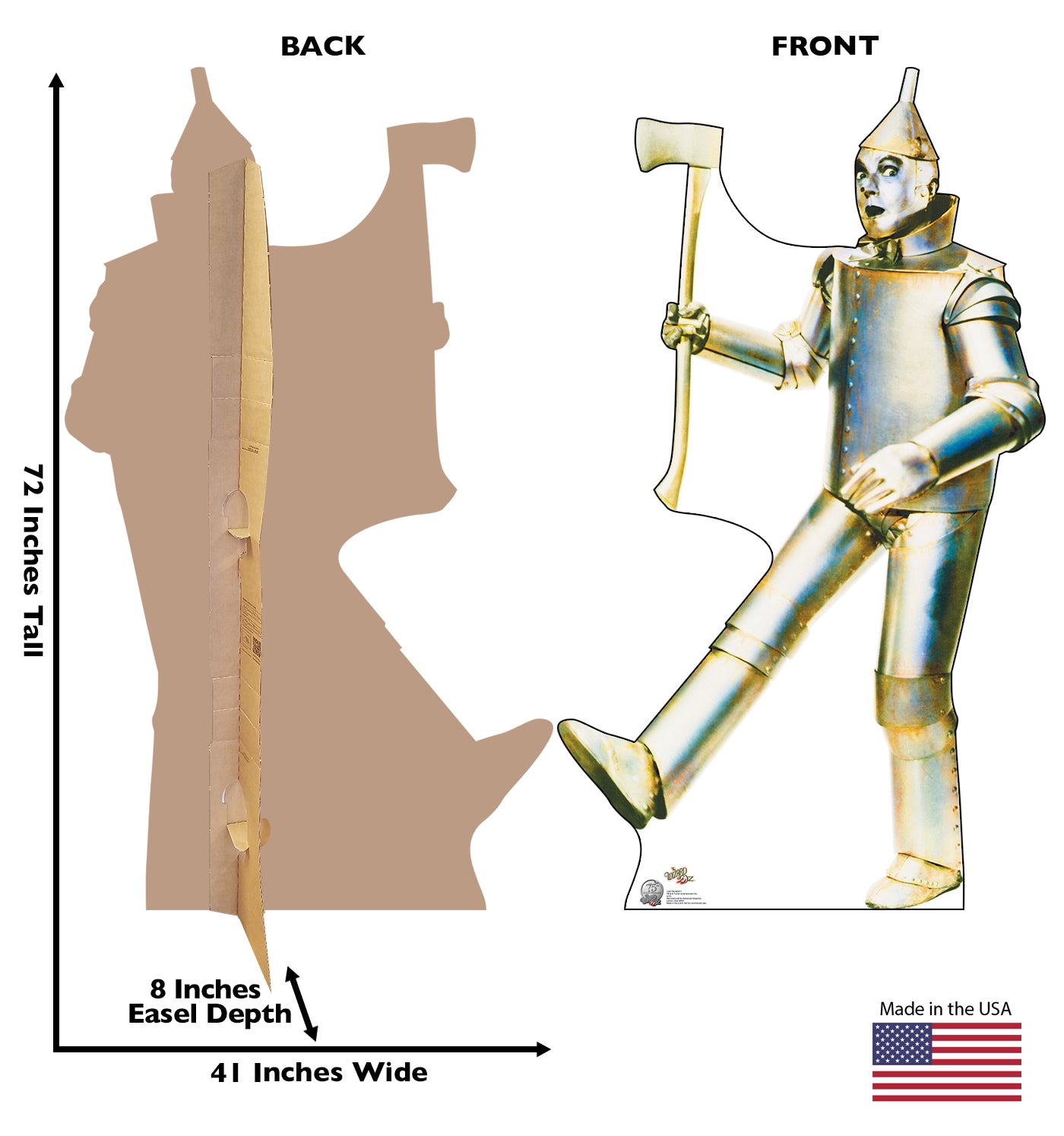 Life-size Tin Man - Wizard of Oz 75th Anniversary Cardboard Standup | Cardboard Cutout - All Cutouts