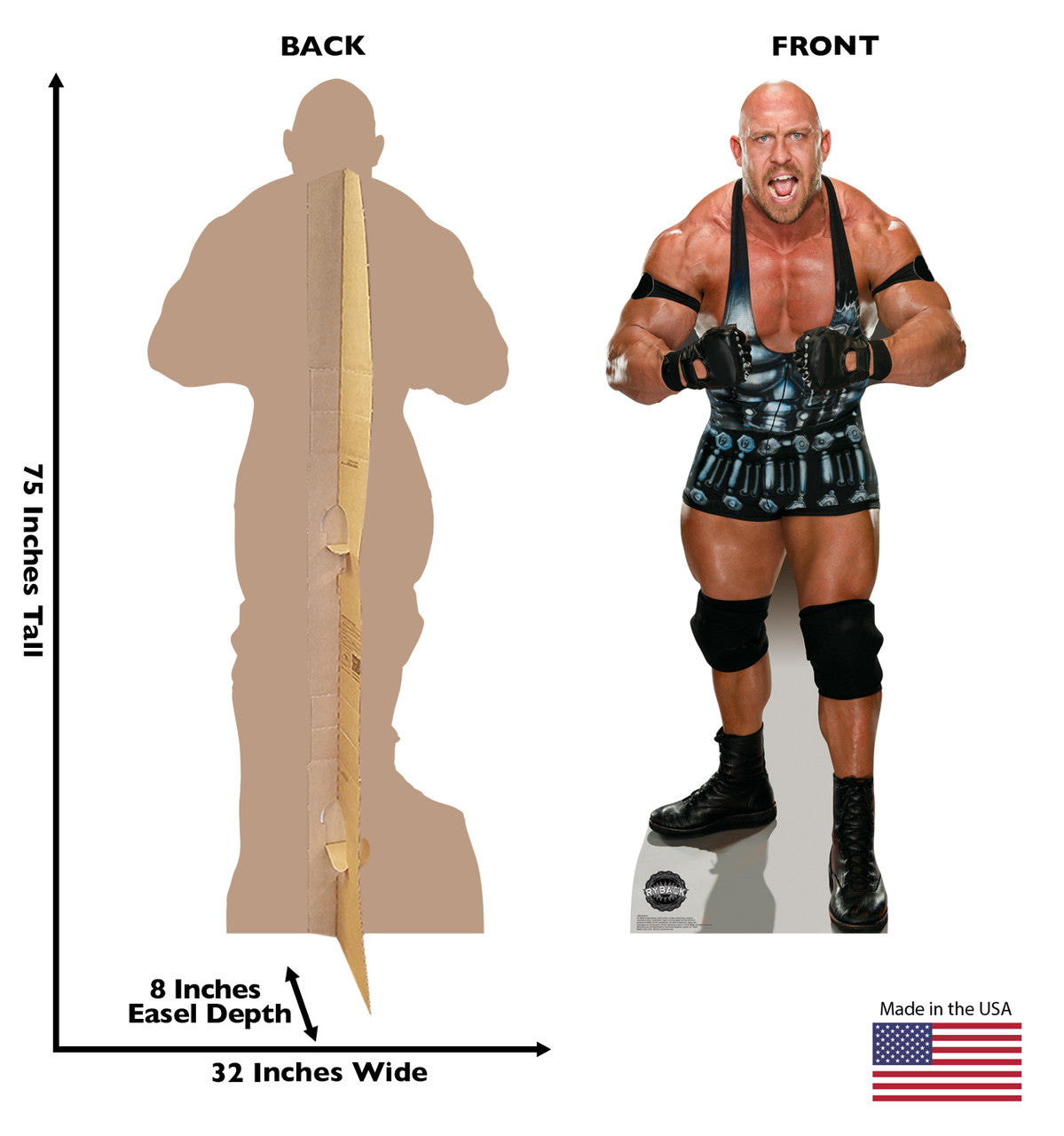 Life-Size Ryback Cardboard Cutout - All Cutouts