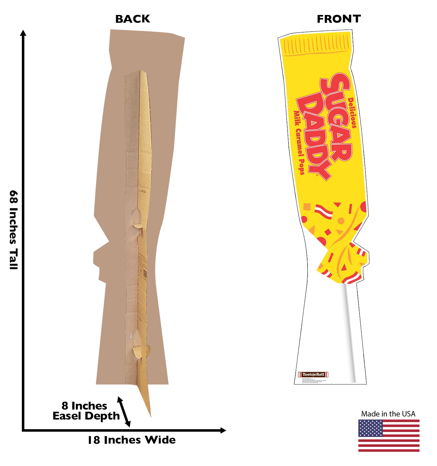 Life-size Sugar Daddy Pop Cardboard Cutout - All Cutouts