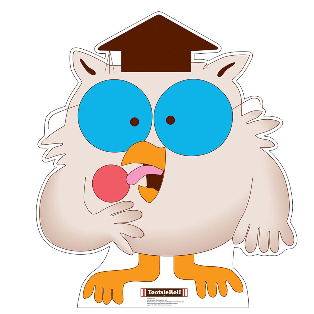Life-size Mr. Owl Tootsie Roll Cardboard Cutout - All Cutouts