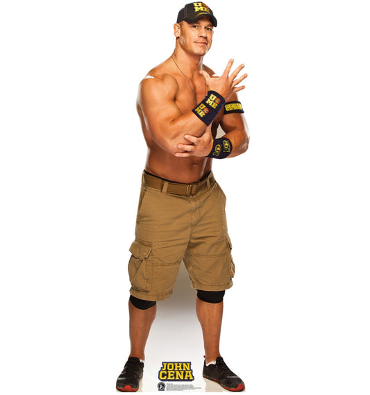 Life-size John Cena Navy and Gold WWE Cardboard Cutout - All Cutouts