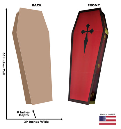 3D Coffin Life-Size Cardboard Standee - All Cutouts