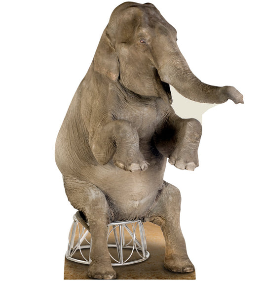 Life-size Asian Elephant Cardboard Standup - All Cutouts