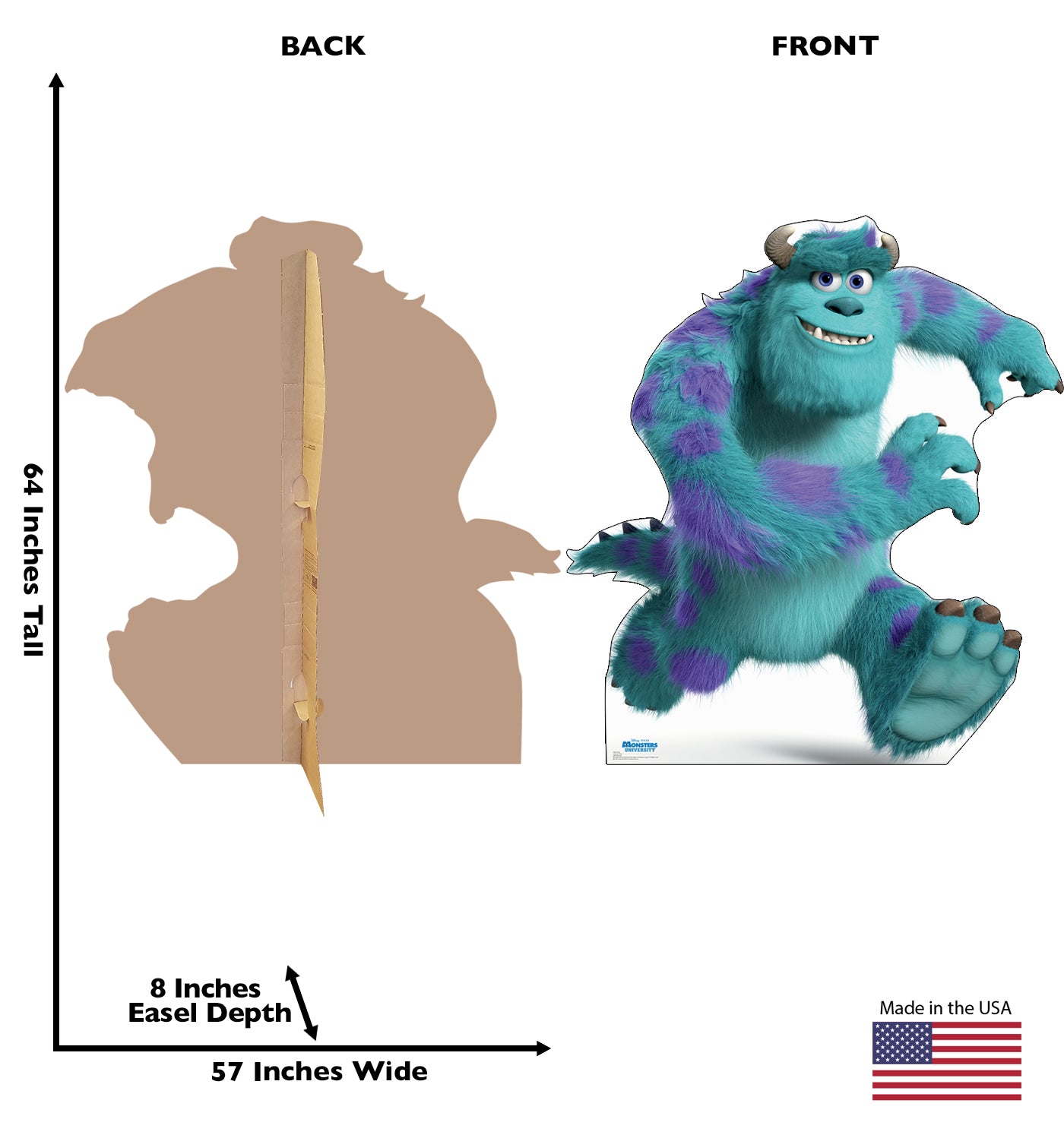 Life-size Sulley Monsters University Cardboard Cutout - All Cutouts