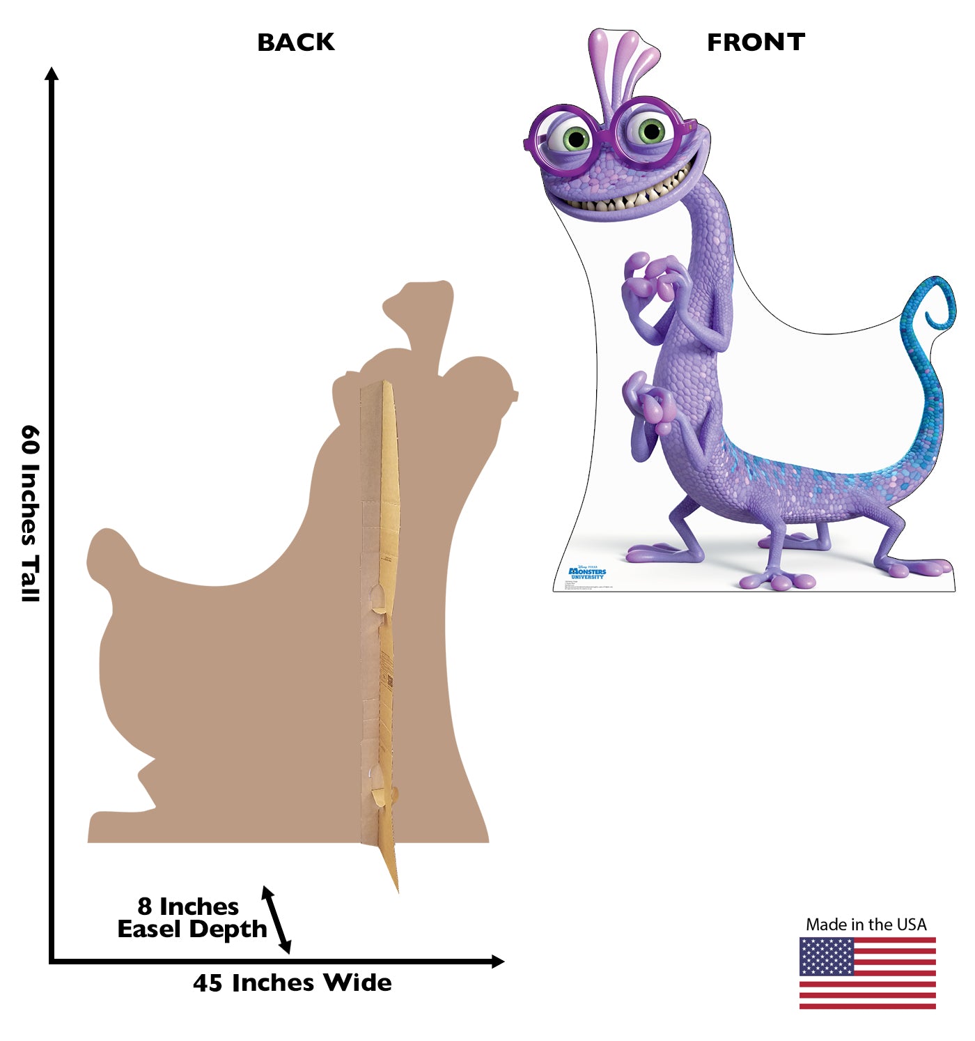 Life-size Randall Boggs - Monsters University Cardboard Standup - All Cutouts