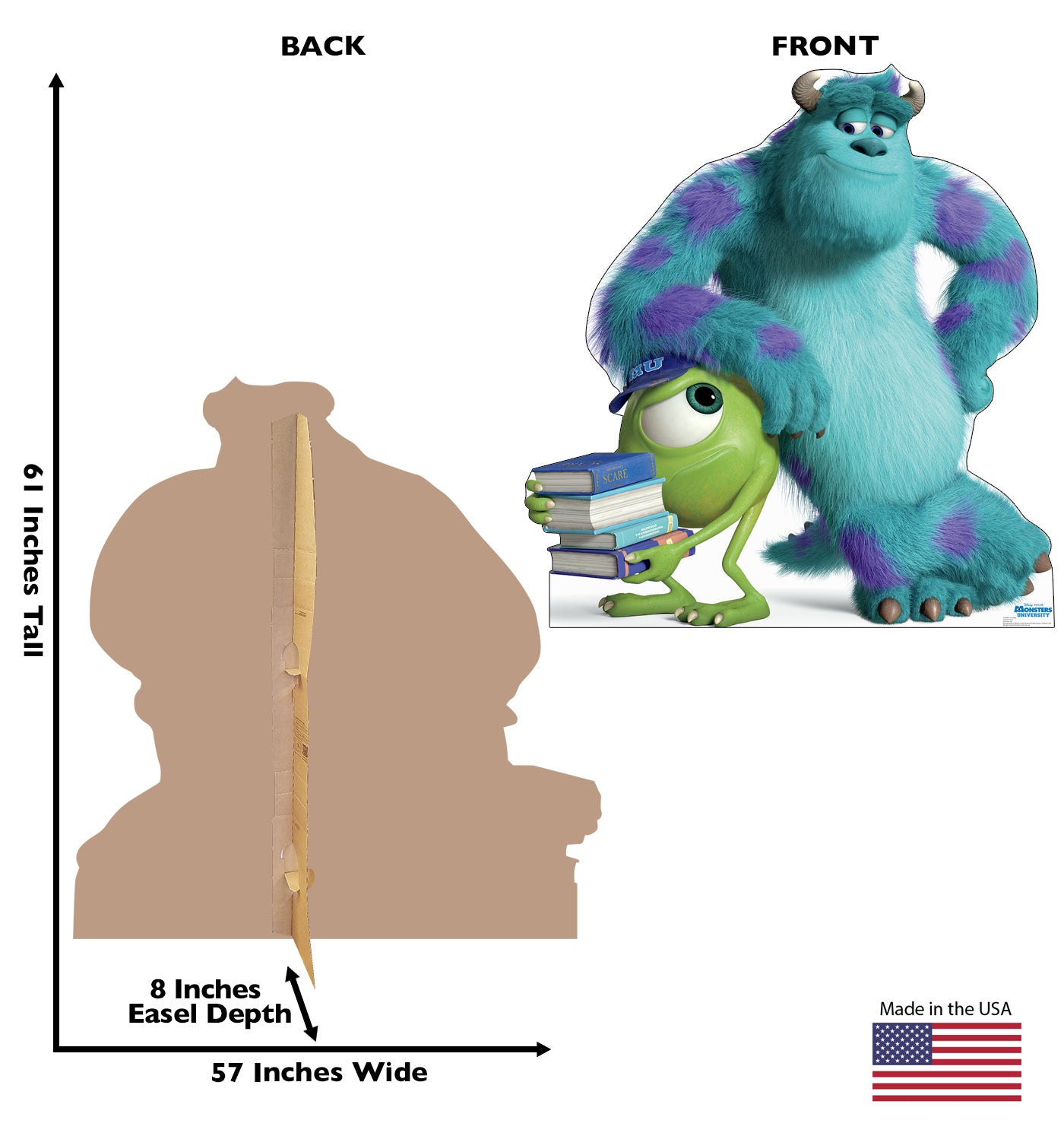 Life-size Mike and Sulley Cardboard Cutout - All Cutouts