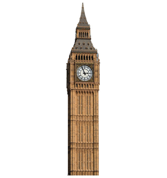 Life-size Big Ben Clock Tower Cardboard Standup | Cardboard Cutout