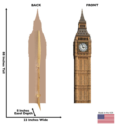 Life-size Big Ben Clock Tower Cardboard Standup | Cardboard Cutout - All Cutouts