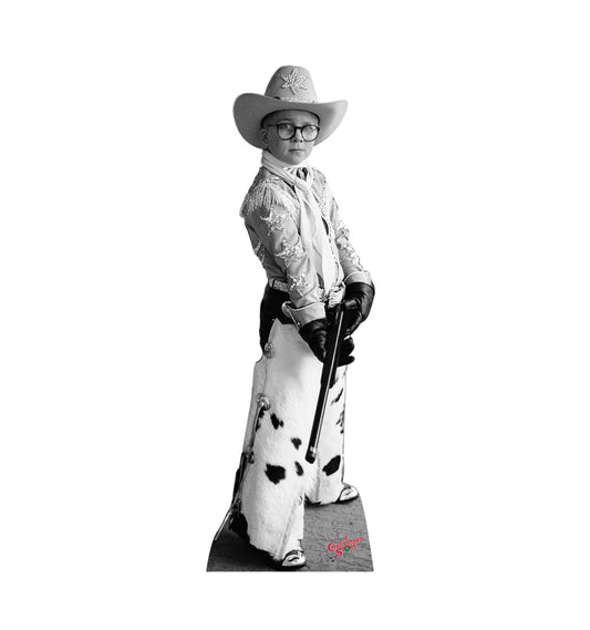 Life-size Ralphie Black & White Cardboard Cutout