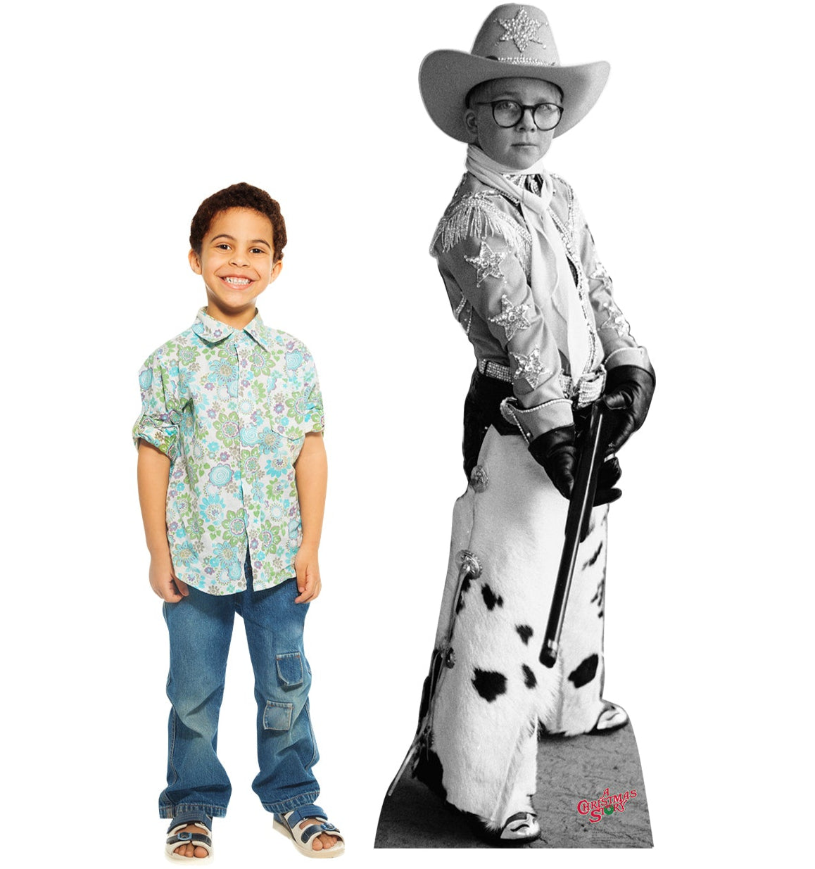 Life-size Ralphie Black & White Cardboard Cutout - All Cutouts