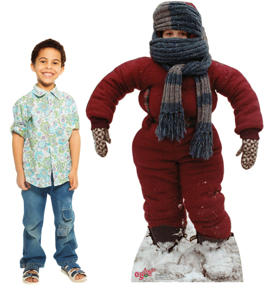 Life-size Randy - "I can't put my arms down" - A Christmas Story Cardboard Standup - All Cutouts