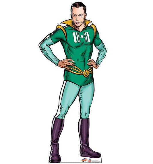 Life-size Sheldon Super Hero Big Bang Cardboard Cutout - All Cutouts