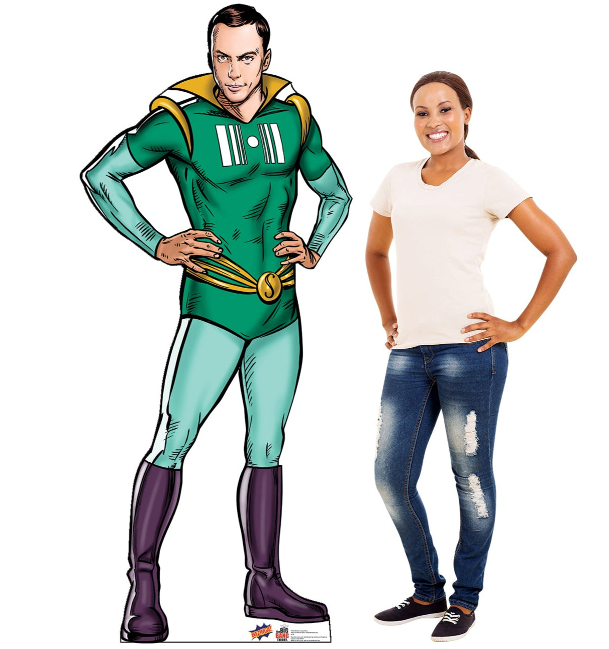 Life-size Sheldon Super Hero Big Bang Cardboard Cutout - All Cutouts