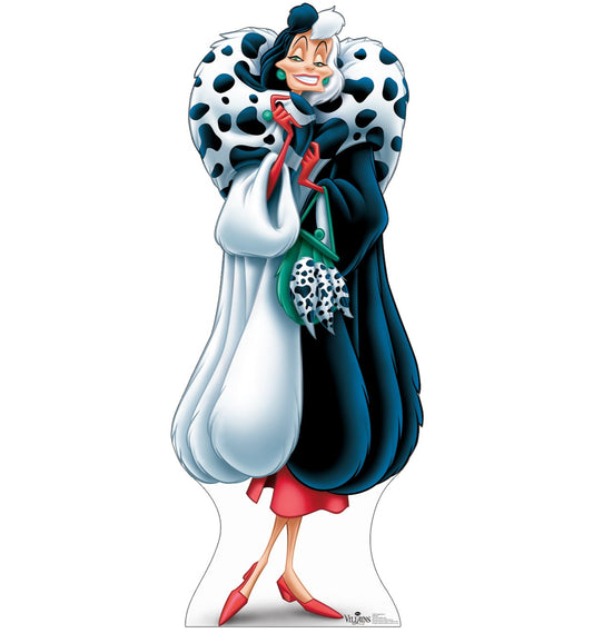 Life-size Cruella De Vil - Disney Villains Cardboard Cutout - All Cutouts