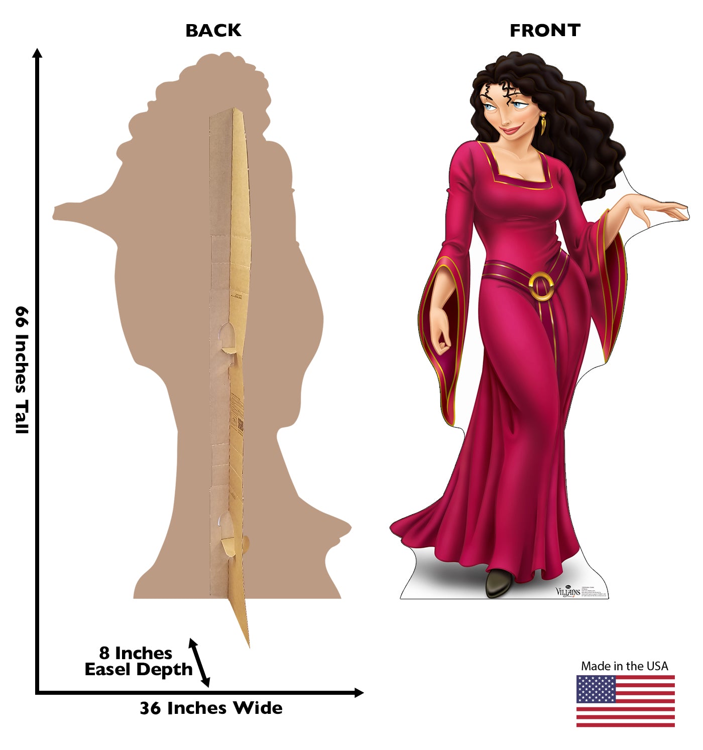 Life-size Mother Gothel Disney Villains Cardboard Cutout - All Cutouts