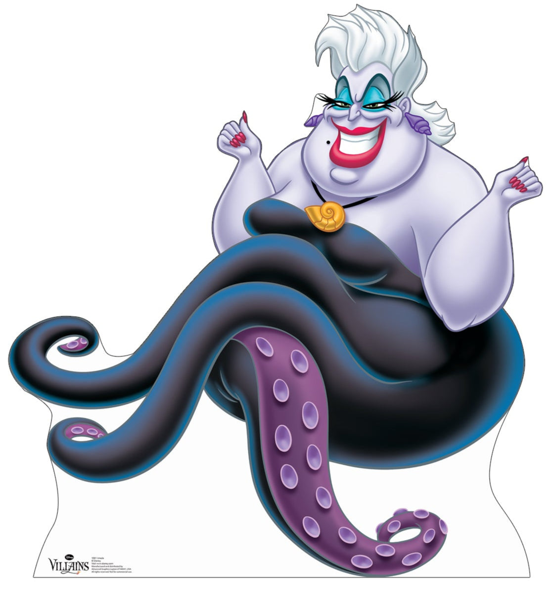 Life-size Ursula Disney Villains Cardboard Standup - All Cutouts