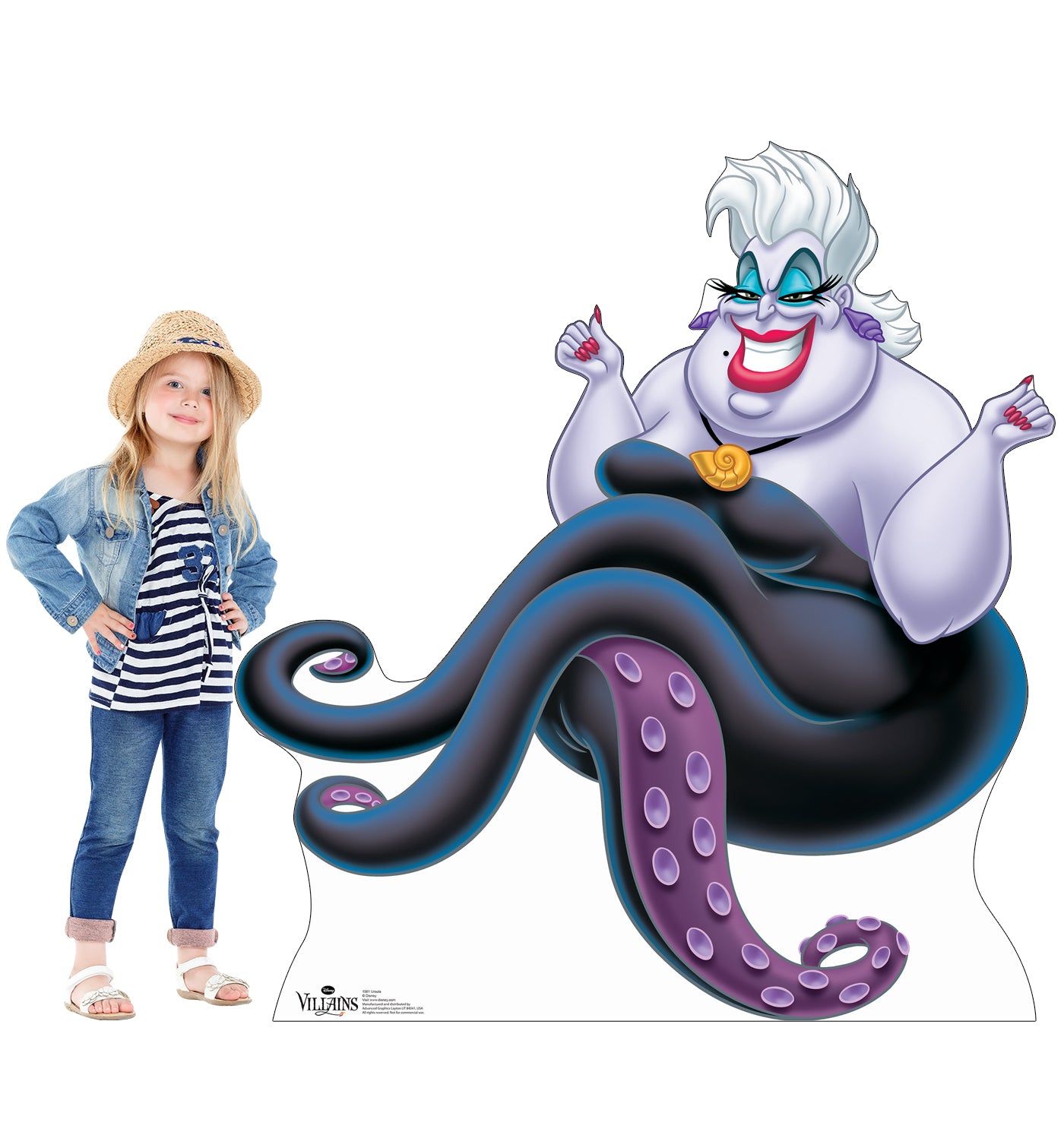Life-size Ursula Disney Villains Cardboard Standup - All Cutouts