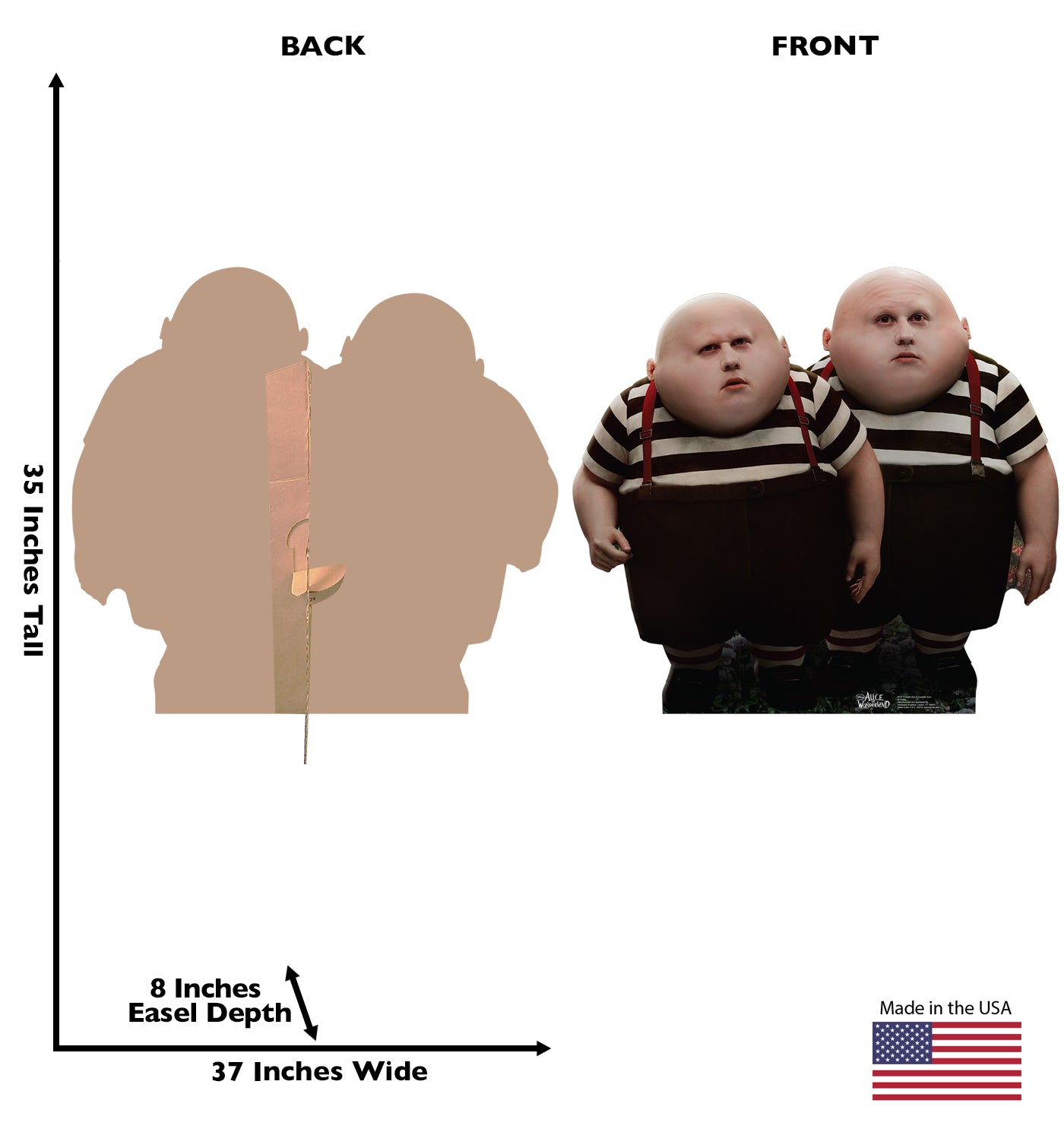 Life-size Tweedle Dee and Tweedle Dum Cardboard Cutout - All Cutouts