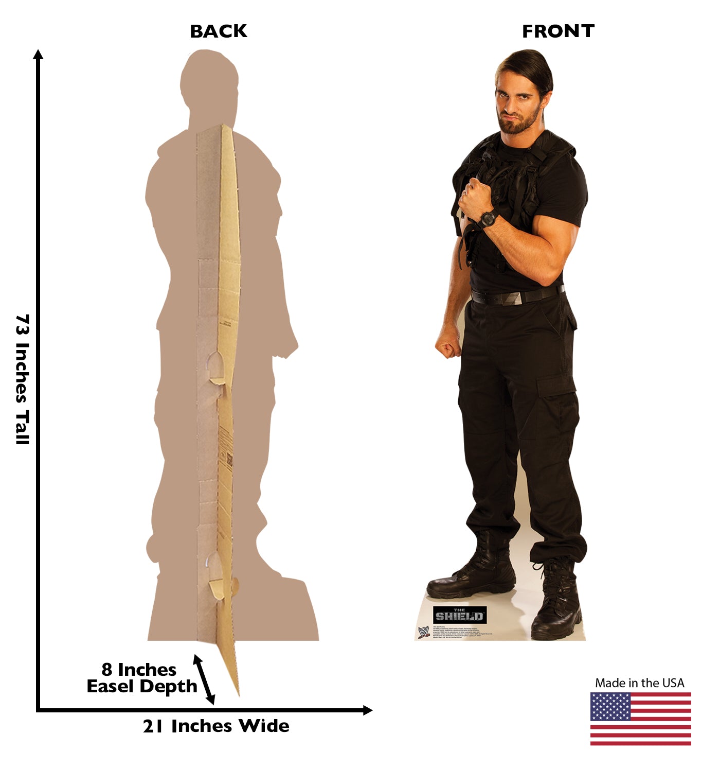 Life-size Seth Rollins - WWE Cardboard Standup - All Cutouts