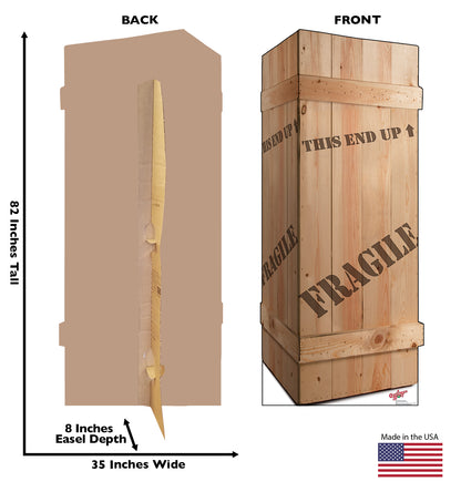 Life-size Fragile Leg Lamp Crate Cardboard Cutout - All Cutouts
