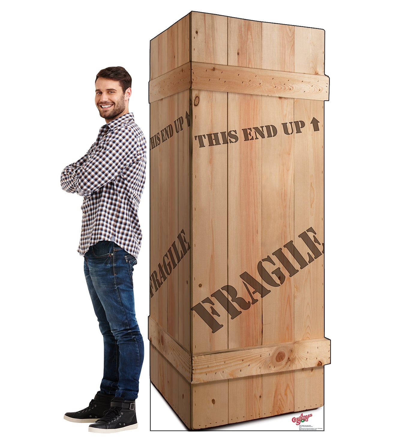 Life-size Fragile Leg Lamp Crate Cardboard Cutout - All Cutouts