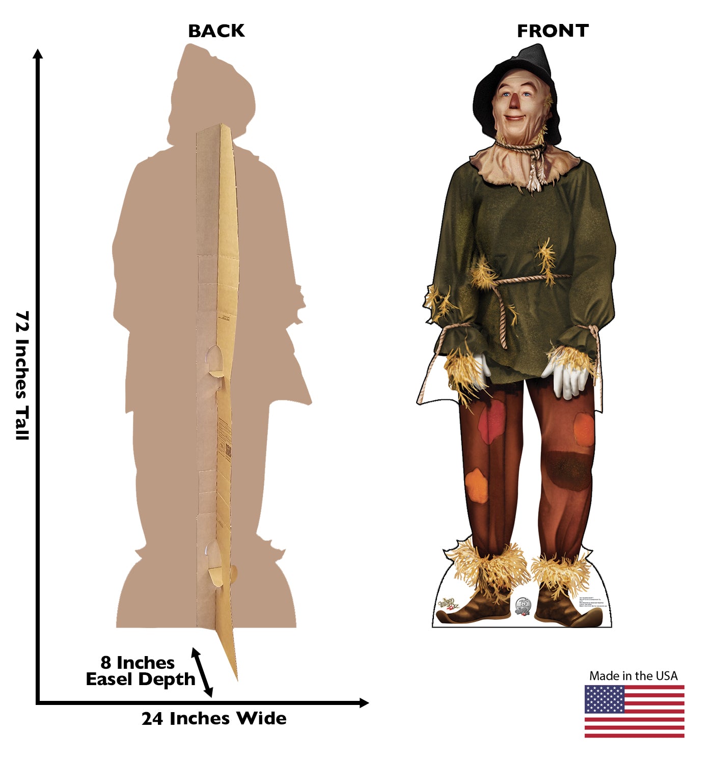 Life-size Scarecrow Wizard of Oz Cardboard Cutout - All Cutouts