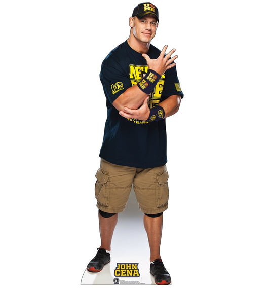 Life-size John Cena Navy and Gold Shirt WWE Cardboard Cutout - All Cutouts