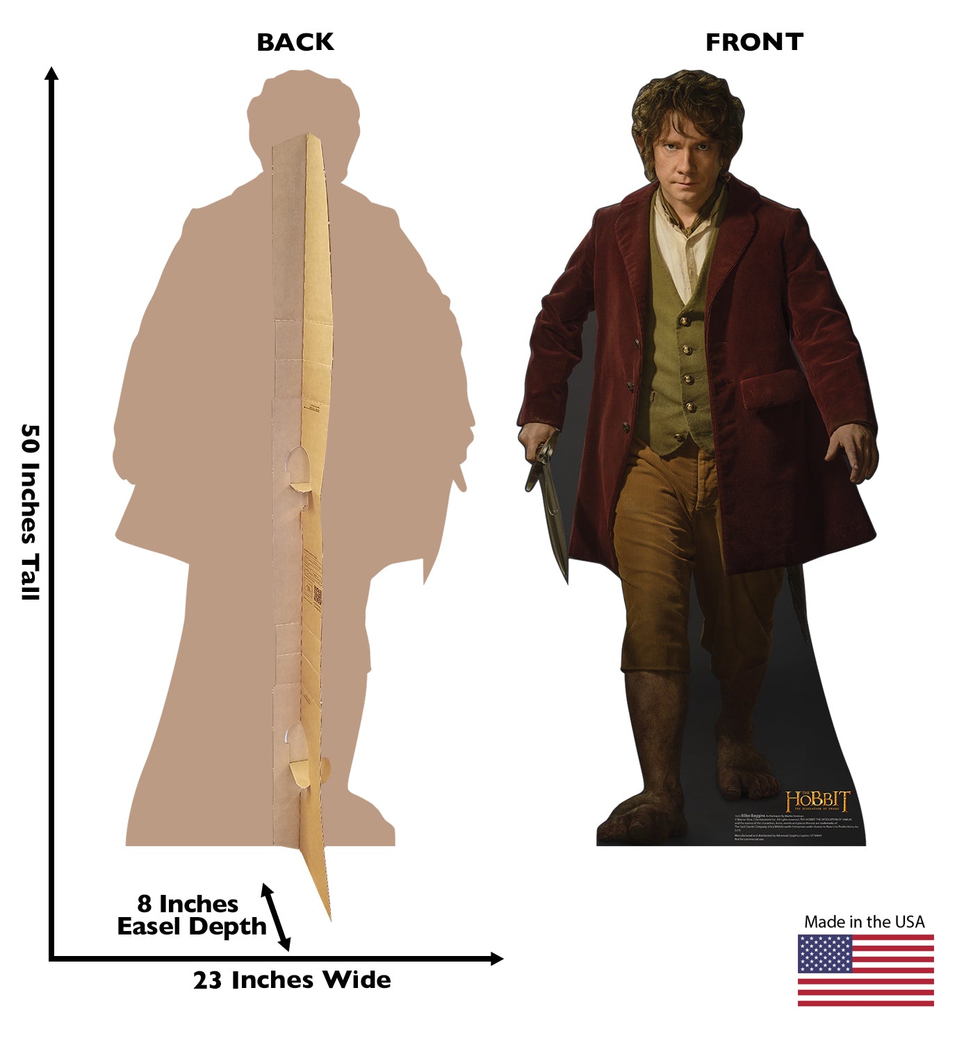 Life-size Bilbo Baggins Cardboard Standup | Cardboard Cutout - All Cutouts