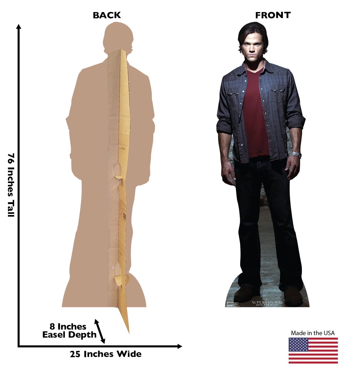Life-size Sam Winchester Supernatural Cardboard Cutout - All Cutouts