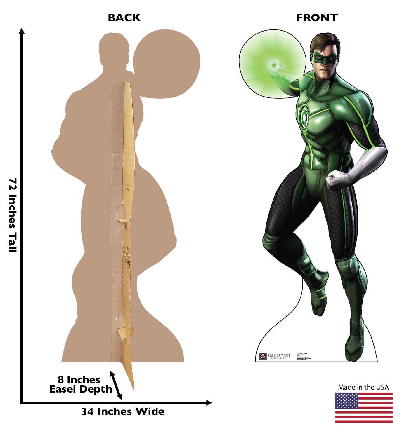 Life-size Green Lantern Gods Among Us Cardboard Cutout - All Cutouts